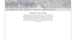Desktop Screenshot of ectonvillage.co.uk