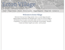 Tablet Screenshot of ectonvillage.co.uk